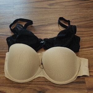Chantelle Black and Tan Bra (Two For The Price Of One!)